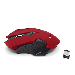 Mouse Óptico Inalámbrico Diseño Color Rojo - Ps