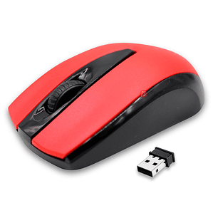 Mouse Inalámbrico Óptico 1200 Dpi Color Rojo - Ps