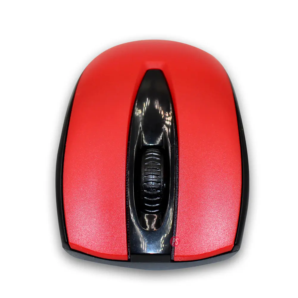 Mouse Inalámbrico Óptico 1200 Dpi Color Rojo - Ps 2