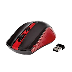 Mouse Inalámbrico Óptico De 3 Botones Color Rojo - Ps