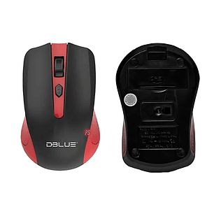 Mouse Inalámbrico Óptico De 3 Botones Color Rojo - Ps