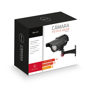 Cámara De Seguridad Simulada Con Panel Solar  - Ps