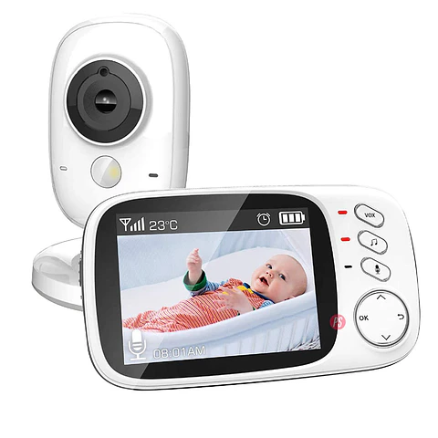 Cámara Con Monitor Para Bebes Portátil Imagen Y Audio - Ps
