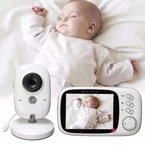 Cámara Con Monitor Para Bebes Portátil Imagen Y Audio - Ps