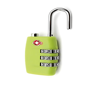 Candado Seguridad Para Bolsos Y Maletas Con Clave Verde - Ps