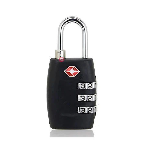 Candado Seguridad Para Bolsos Y Maletas Con Clave Negro - Ps