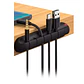 Organizador De Cables Con 5 Ranuras Para Escritorio Pc - Ps - Miniatura 4