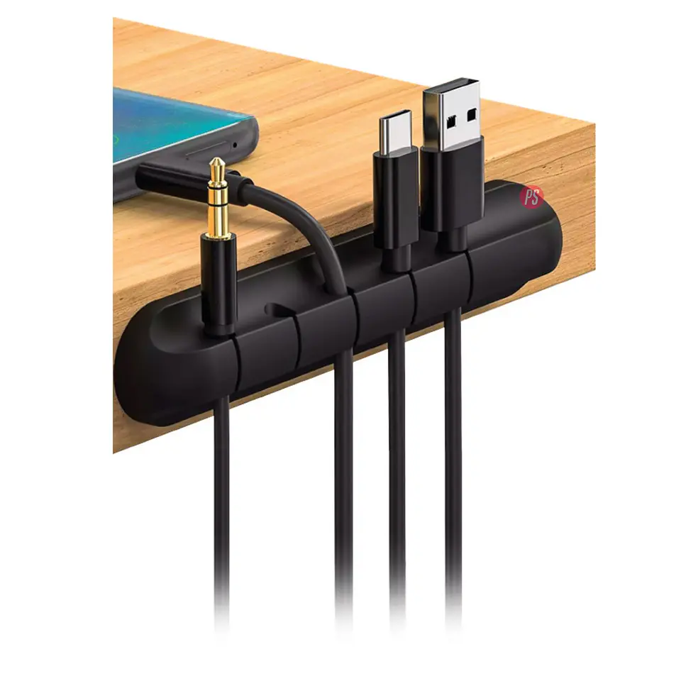 Organizador De Cables Con 5 Ranuras Para Escritorio Pc - Ps 4