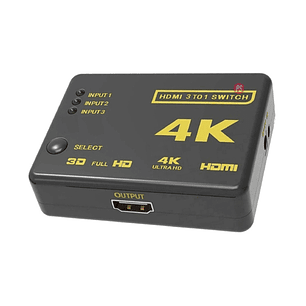 Switch 4K Hdmi 3 En 1 Con Control Remoto - PS