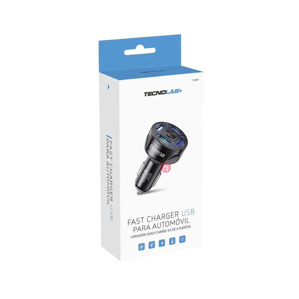 Cargador Para Auto 18w Ultra Rápido - Ps 3