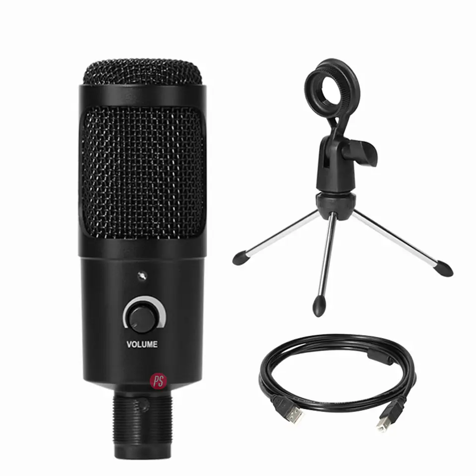 Micrófono Condensador Usb Con Pedestal Profesional - Ps 2