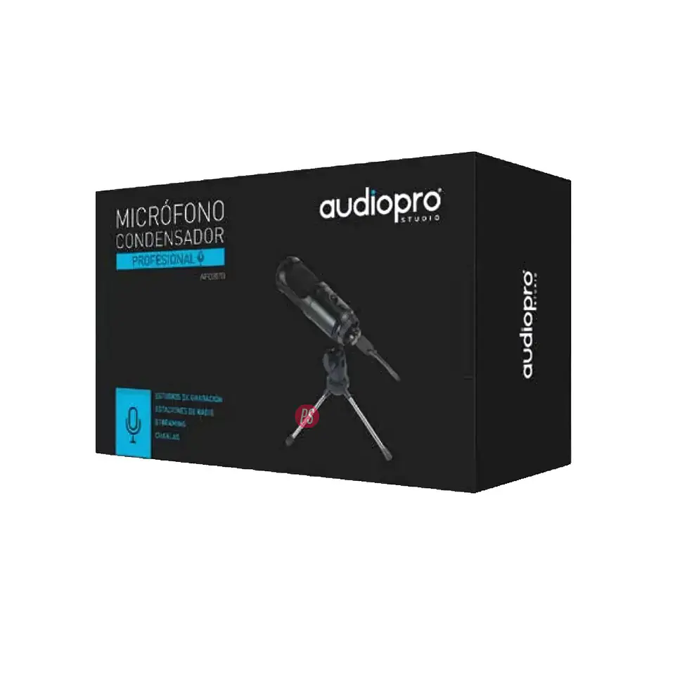 Micrófono Condensador Usb Con Pedestal Profesional - Ps 3