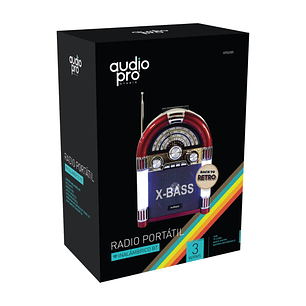 Radio Retro Estilo Rockola Bluetooth Portátil - Ps