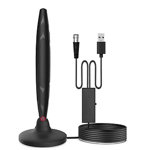 Antena Digital TV 25dB Larga Amplificador Y Cable 3m - PS