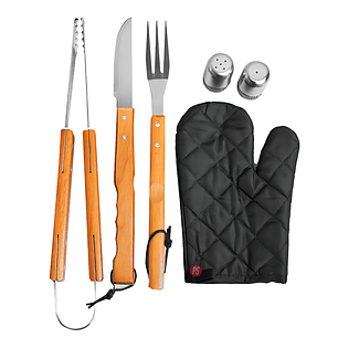 Set Parrilla Full 7 Piezas Con Accesorios De Acero - PS