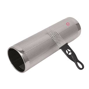 Guiro Metálico 12x4 Pulgadas Plateado Con Cepillo - PS