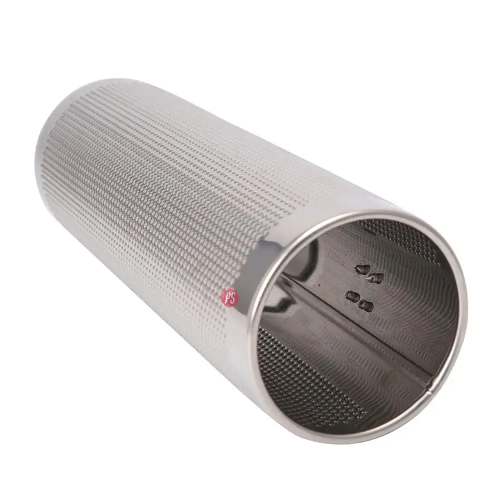 Guiro Metálico 13x5 Pulgadas Plateado Con Cepillo - PS 5