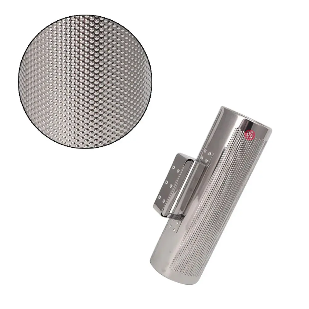 Guiro Metálico 13x5 Pulgadas Plateado Con Cepillo - PS 4