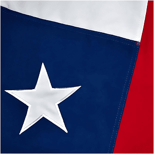 Bandera Chilena 120x180cm Con Estrella Bordada - PS