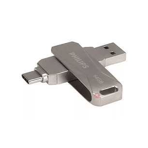 Pendrive Philips Snap 64GB USB 3.0 y Tipo C FM64DC125B - PS