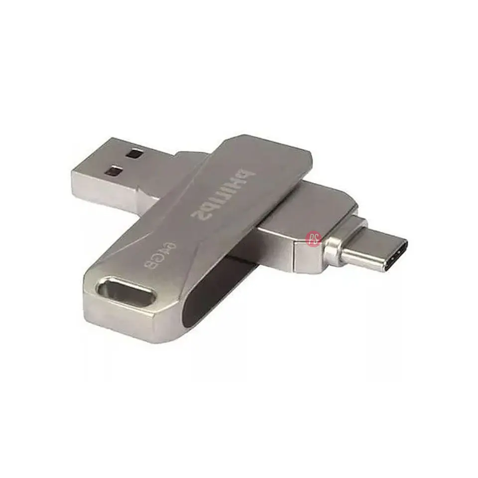 Pendrive Philips Snap 64GB USB 3.0 y Tipo C FM64DC125B - PS 3