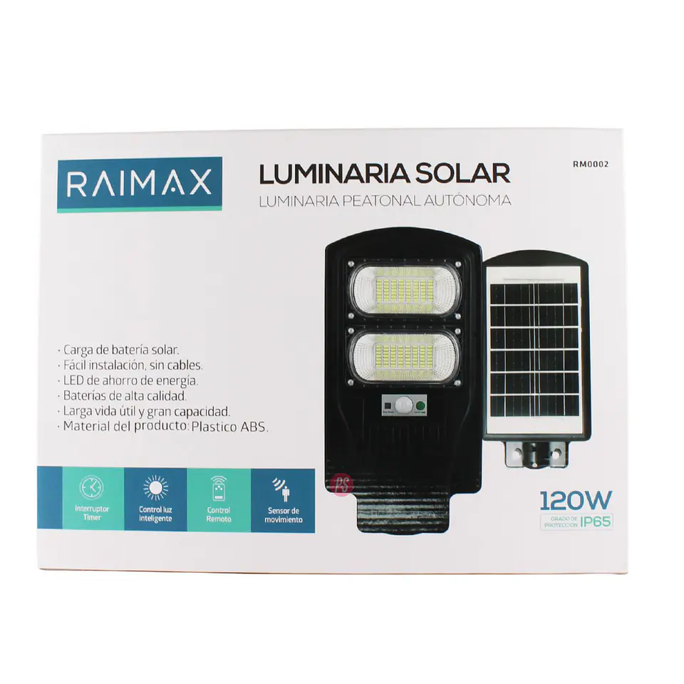 Foco Solar 120W LED 5730 IP65 Con Control Remoto Raimax - PS 4