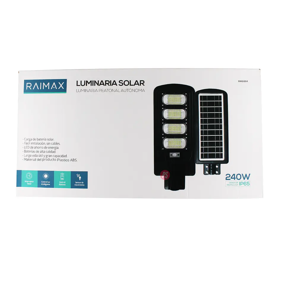 Foco Solar 240W Raimax LED IP65 Sensor Y Control - PS 4