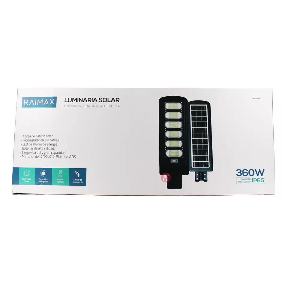 Foco Solar RAIMAX 360W LED IP65 Con Control Y Sensor - PS 4