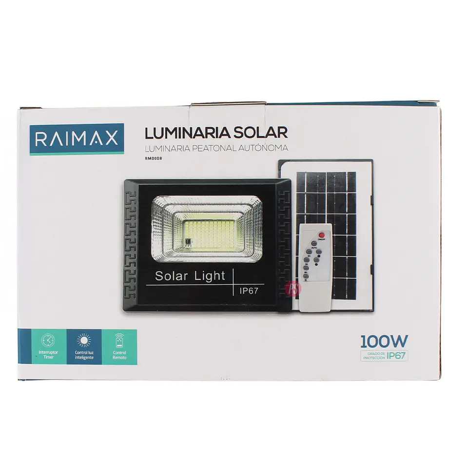 Reflector Solar Raimax 100W LED IP67 Control Y Sensor - PS 5