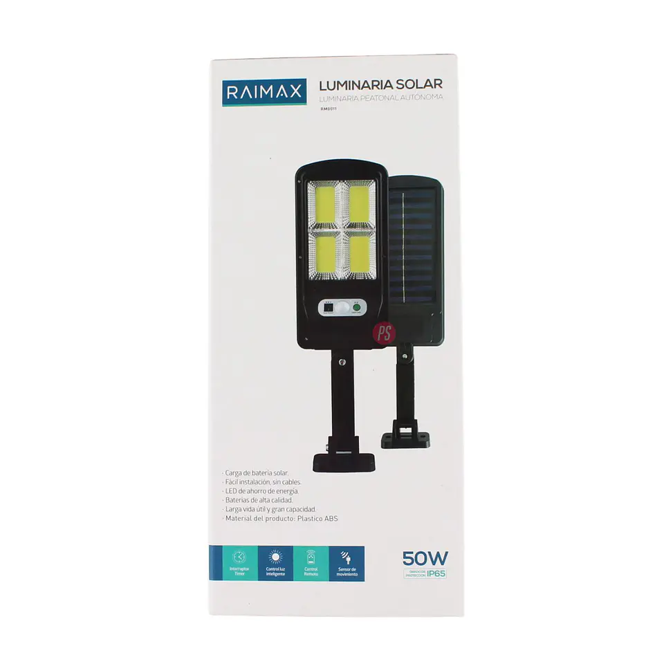 Foco Solar RAIMAX 50W LED IP65 Sensor Y Control - PS 4