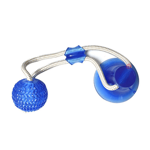 Juguete Perro con Ventosa y Pelota Elástico Duradero - PS