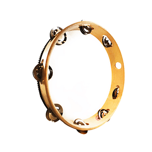 Pandero Tambourine 10 Pulgadas Con 6 Sonajas - Ps