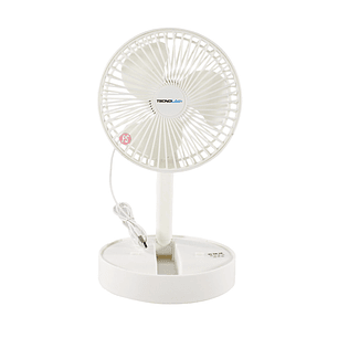 Mini Ventilador USB Blanco Con Pedestal Y Soporte - PS
