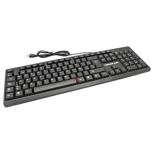 Kit Teclado y Mouse con Cable USB Color Negro - PS