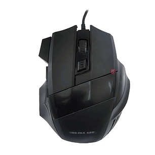 Gaming Mouse 1600 DPI USB con LED Azul Ergonómico - PS