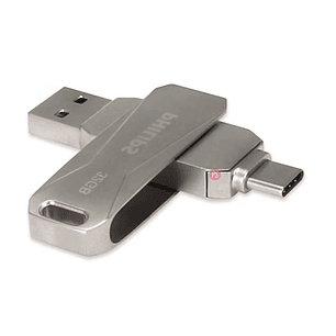 Pendrive Philips 32GB Tipo C USB 3.0 Snap Rápido - PS