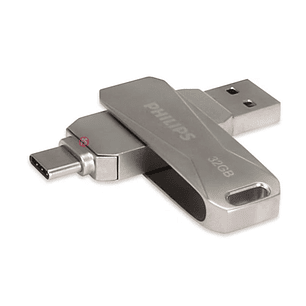 Pendrive Philips 32GB Tipo C USB 3.0 Snap Rápido - PS