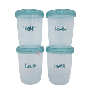 Set 4 Vasos PP Kido 180ml Reutilizables Porta Snack - PS