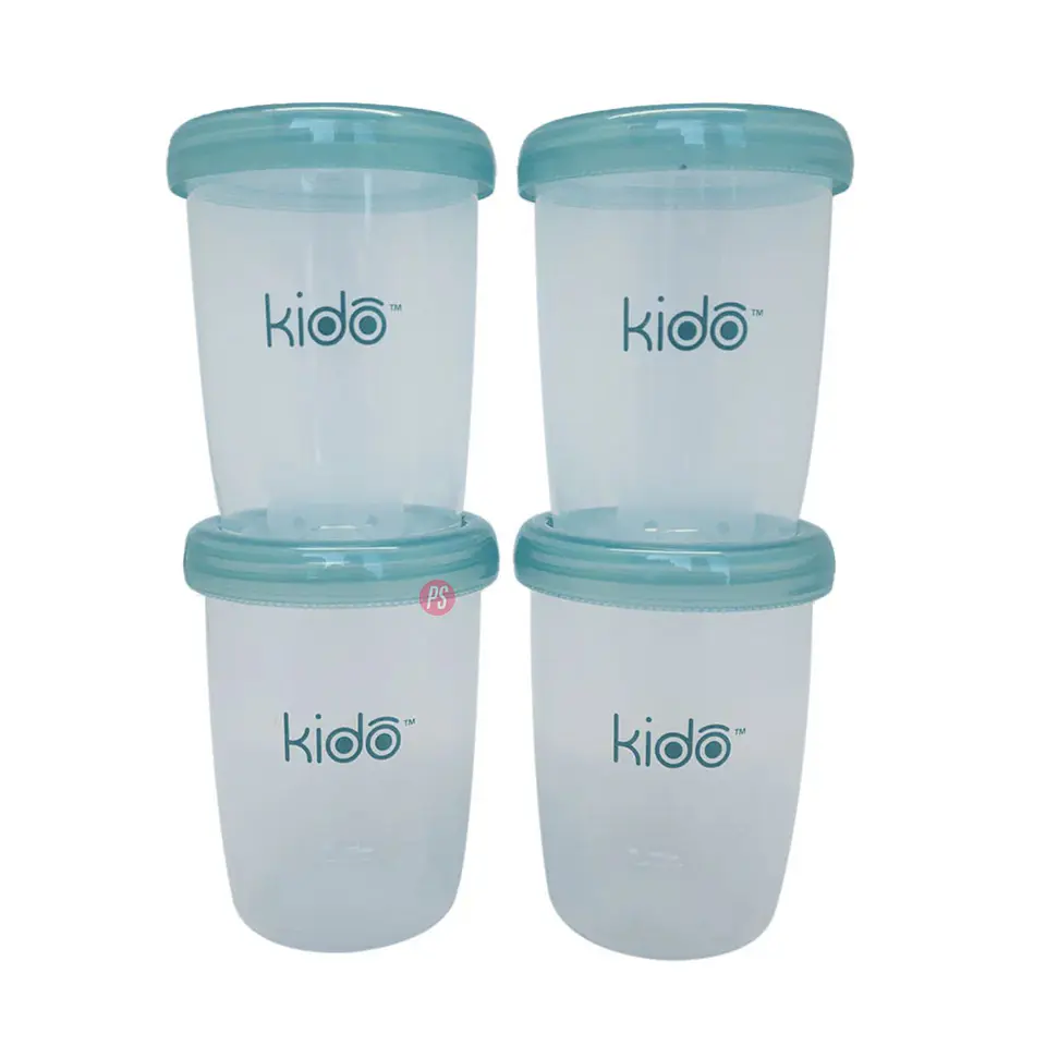 Set 4 Vasos PP Kido 180ml Reutilizables Porta Snack - PS 2