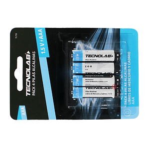 Pack 4 Pilas Alcalinas AAA 1200 mAh - PS