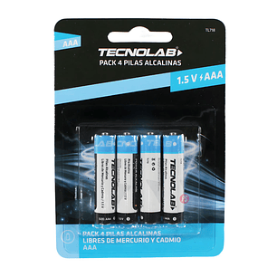 Pack 4 Pilas Alcalinas AAA 1200 mAh - PS