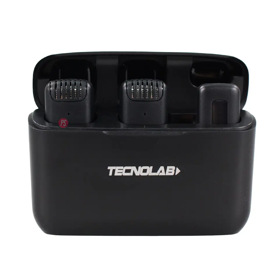Kit Micrófonos Duales Lavalier Inalámbricos 25mts HD - PS 3