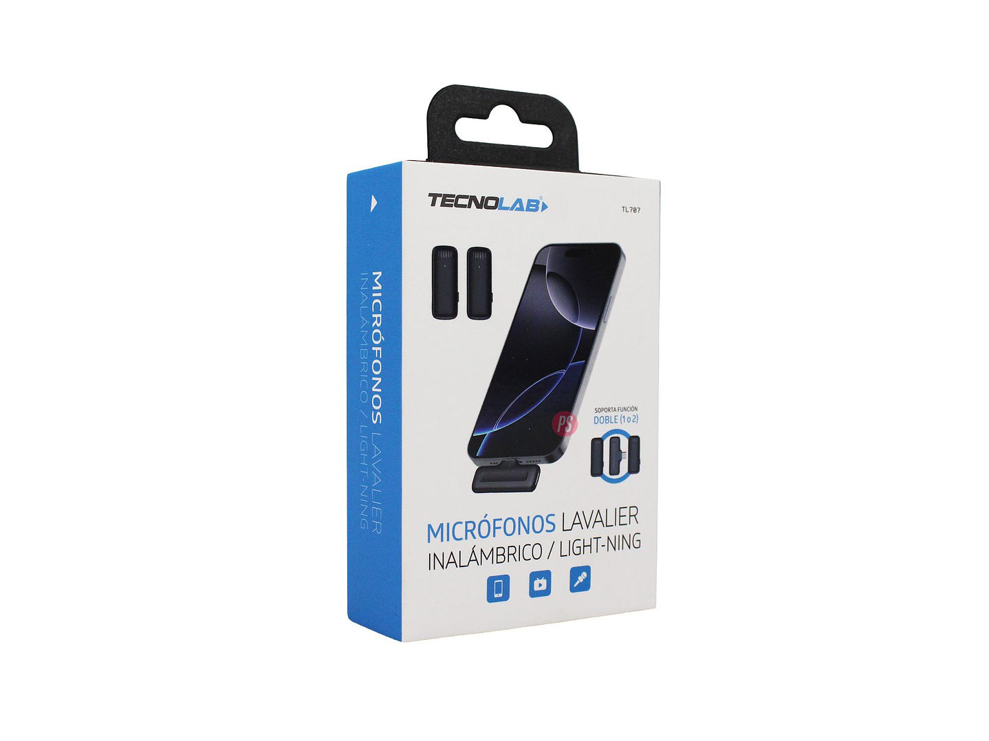 Kit Micrófonos Duales Lavalier Inalámbricos 25mts HD - PS 4