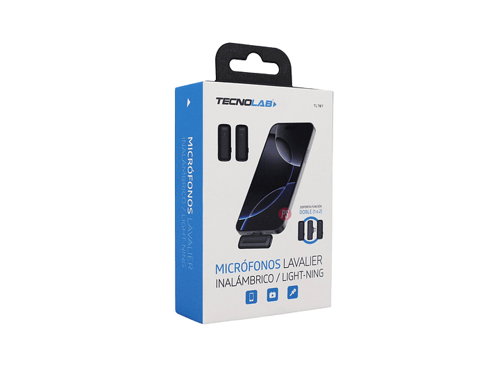 Kit Micrófonos Duales Lavalier Inalámbricos 25mts HD - PS 4