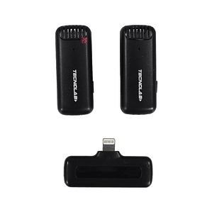 Kit Micrófonos Duales Lavalier Inalámbricos 25mts HD - PS