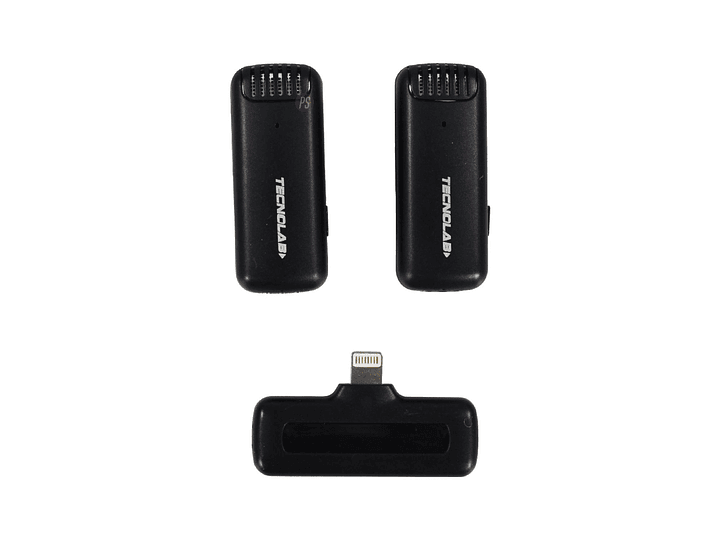 Kit Micrófonos Duales Lavalier Inalámbricos 25mts HD - PS 2