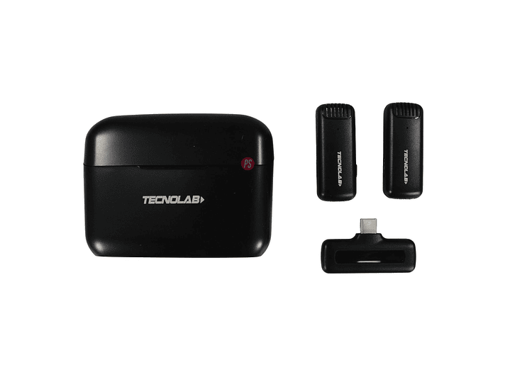 Micrófonos Lavalier Dual Inalámbricos Tipo C HD 25mts - PS 1