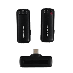Micrófonos Lavalier Dual Inalámbricos Tipo C HD 25mts - PS