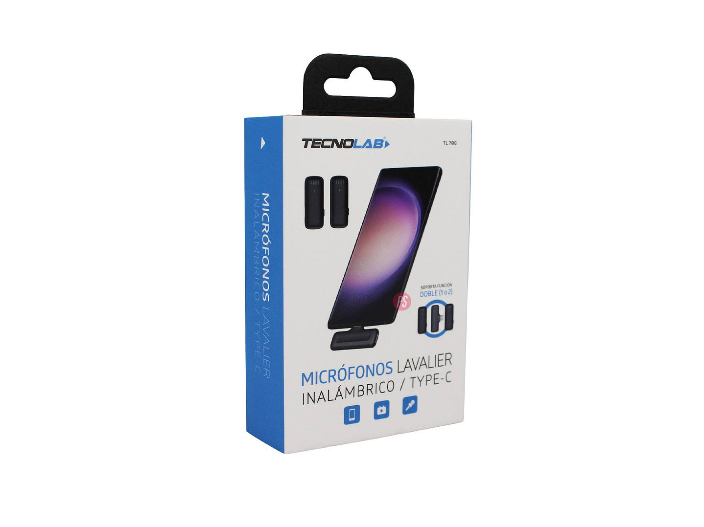 Micrófonos Lavalier Dual Inalámbricos Tipo C HD 25mts - PS 4