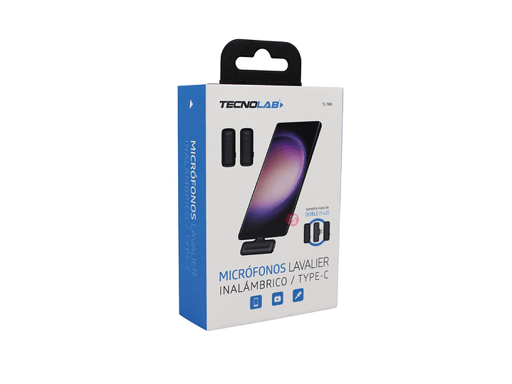 Micrófonos Lavalier Dual Inalámbricos Tipo C HD 25mts - PS 4